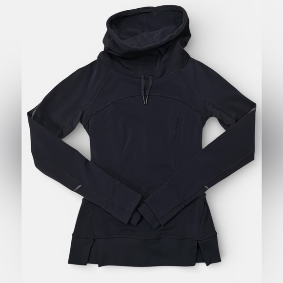 Lululemon Athletica Black Run Ambition Pullover Size 2 - Picture 2 of 10